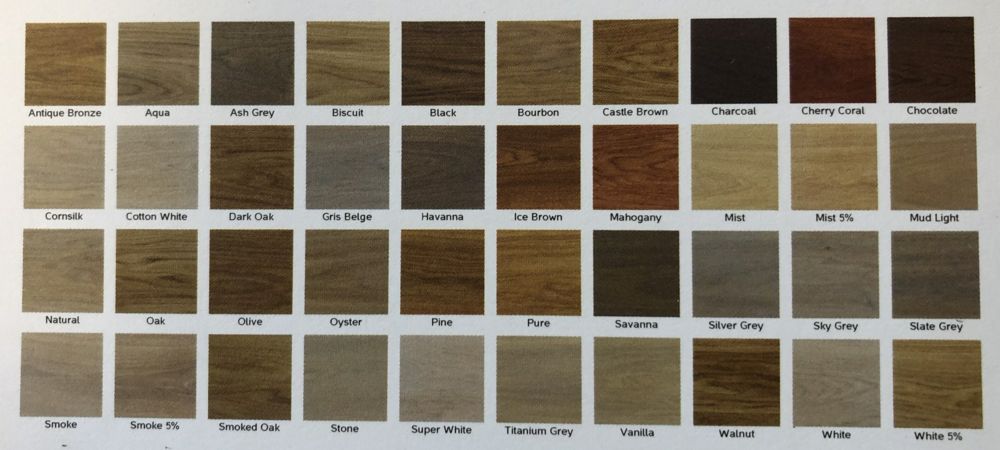 Palette de couleurs